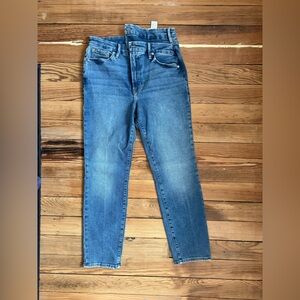 Good American 10/30 style GCCOWB014T  Blue Women's Jeans. Double waist since